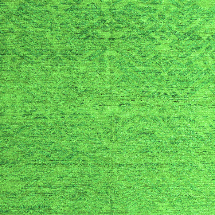 Machine Washable Abstract Green Modern Area Rugs, wshabs4890grn