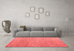 Modern Red Washable Rugs