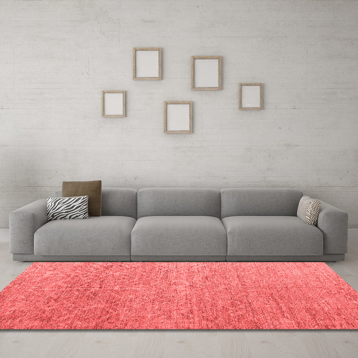 Modern Red Washable Rugs