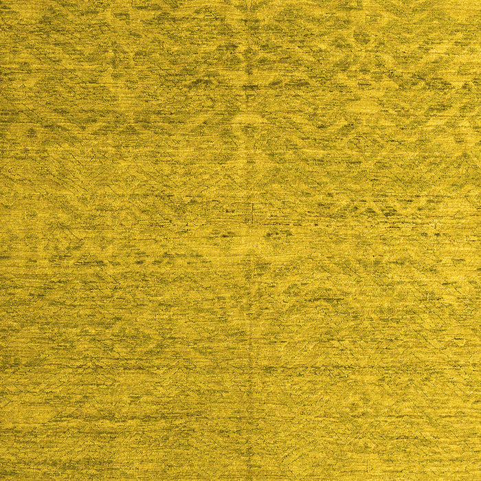 Machine Washable Abstract Yellow Modern Rug, wshabs4890yw