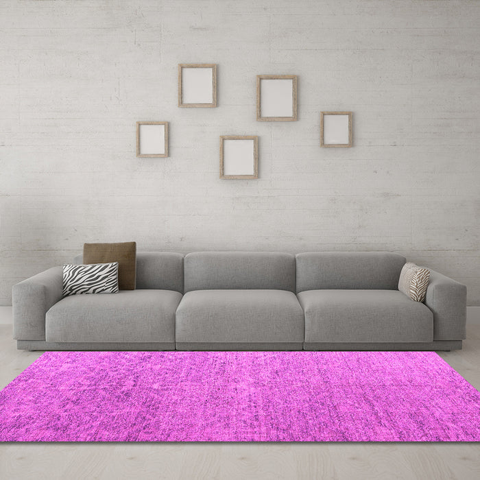 Machine Washable Abstract Pink Modern Rug in a Living Room, wshabs4890pnk