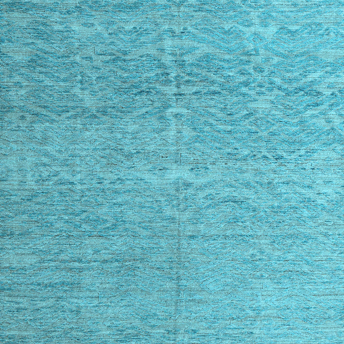 Square Abstract Light Blue Modern Rug, abs4890lblu