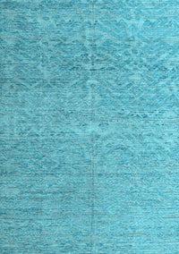 Abstract Light Blue Modern Rug, abs4890lblu