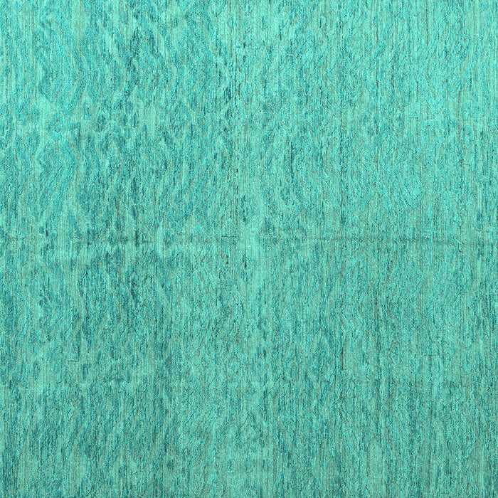 Square Machine Washable Abstract Turquoise Modern Area Rugs, wshabs4890turq