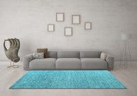 Machine Washable Abstract Light Blue Modern Rug, wshabs4890lblu