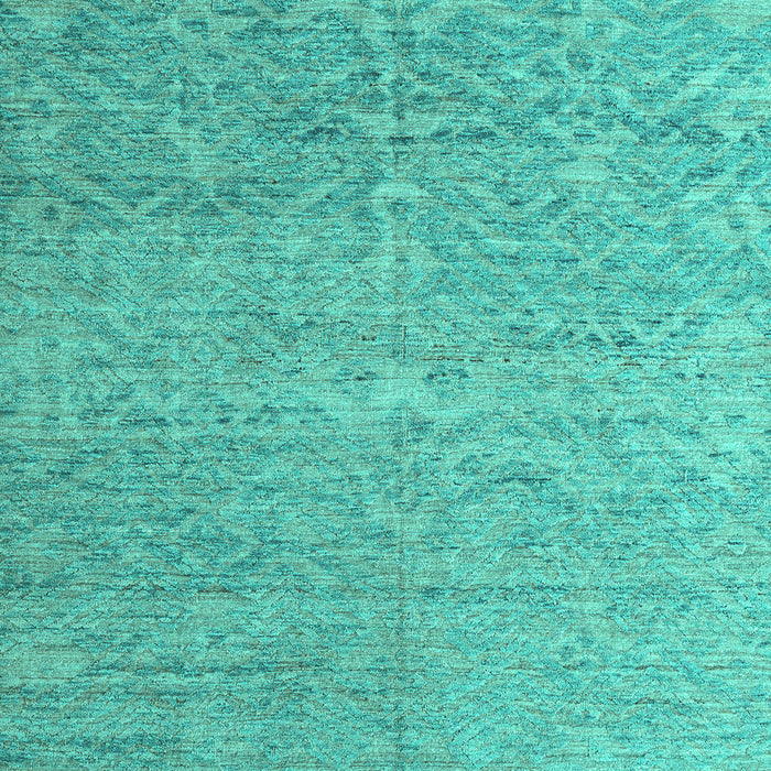 Machine Washable Abstract Turquoise Modern Area Rugs, wshabs4890turq