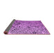 Sideview of Abstract Purple Modern Rug, abs4891pur