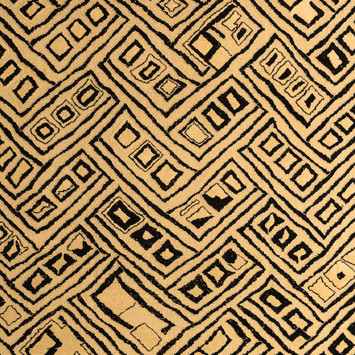 Machine Washable Abstract Brown Modern Rug, wshabs4891brn