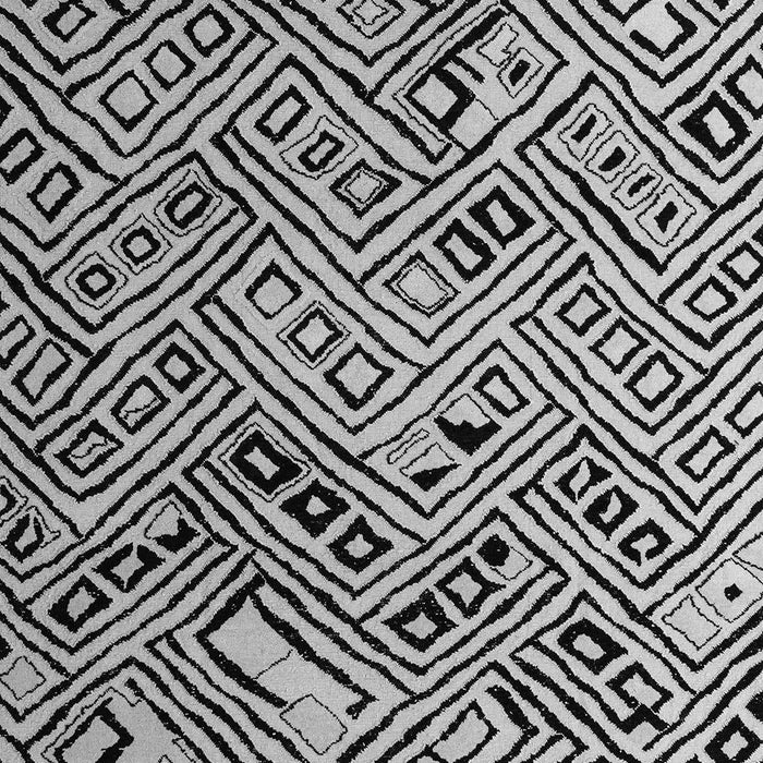 Machine Washable Abstract Gray Modern Rug, wshabs4891gry