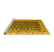 Sideview of Machine Washable Abstract Yellow Modern Rug, wshabs4892yw