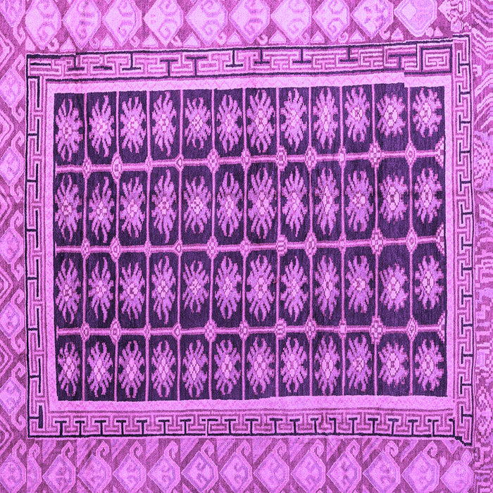 Square Machine Washable Abstract Purple Modern Area Rugs, wshabs4892pur
