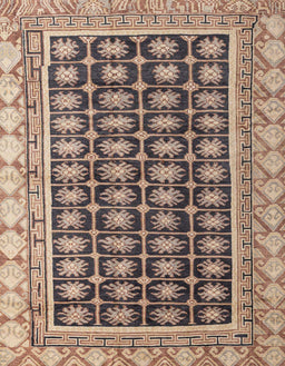Abstract Brown Modern Rug, abs4892