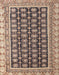 Abstract Brown Modern Rug, abs4892