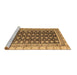 Sideview of Machine Washable Abstract Brown Modern Rug, wshabs4892brn