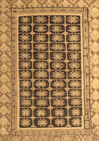 Abstract Brown Modern Rug, abs4892brn