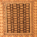 Square Abstract Orange Modern Rug, abs4892org