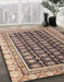 Machine Washable Abstract Brown Sugar Brown Rug in a Family Room, wshabs4892