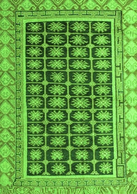 Abstract Green Modern Rug, abs4892grn