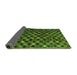 Sideview of Abstract Green Modern Rug, abs4893grn