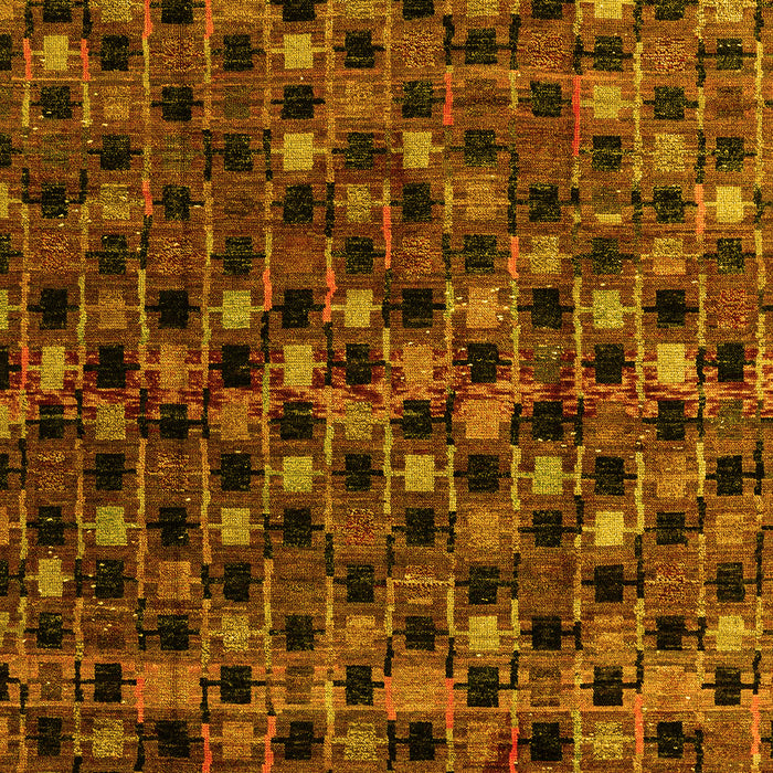 Abstract Yellow Modern Rug, abs4893yw