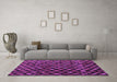 Machine Washable Abstract Purple Modern Area Rugs in a Living Room, wshabs4893pur