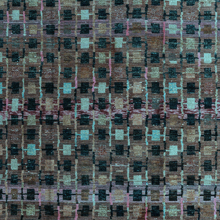 Abstract Light Blue Modern Rug, abs4893lblu