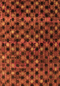 Abstract Orange Modern Rug, abs4893org