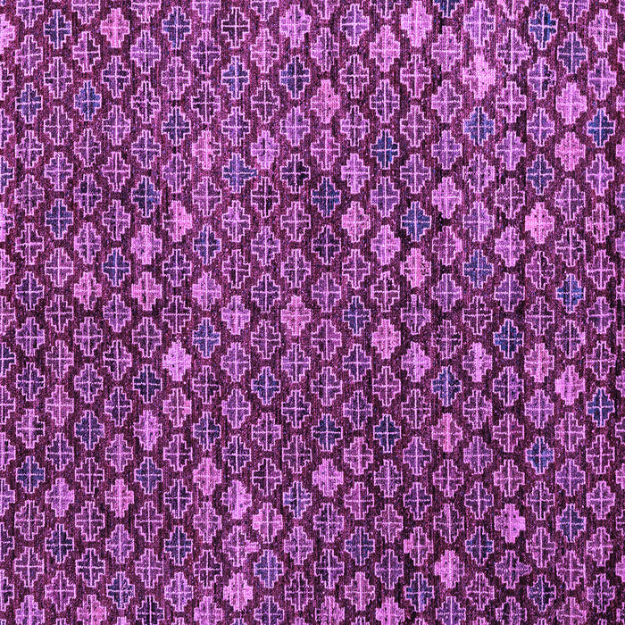Square Machine Washable Abstract Purple Modern Area Rugs, wshabs4894pur