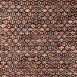 Square Abstract Red Modern Rug, abs4894