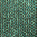 Square Machine Washable Abstract Turquoise Modern Area Rugs, wshabs4894turq