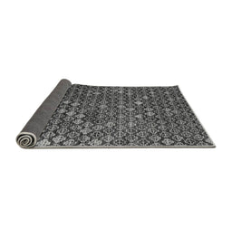 Sideview of Abstract Gray Modern Rug, abs4894gry