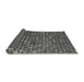 Sideview of Abstract Gray Modern Rug, abs4894gry