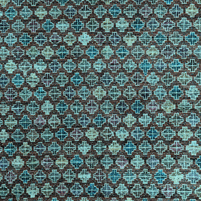 Abstract Light Blue Modern Rug, abs4894lblu