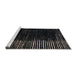 Sideview of Machine Washable Abstract Black Rug, wshabs4895