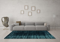 Machine Washable Abstract Light Blue Modern Rug, wshabs4895lblu