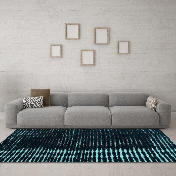 Machine Washable Abstract Light Blue Modern Rug in a Living Room, wshabs4895lblu
