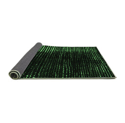 Sideview of Abstract Emerald Green Modern Rug, abs4895emgrn