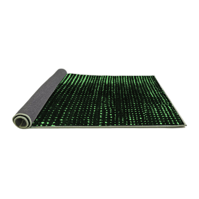 Sideview of Abstract Emerald Green Modern Rug, abs4895emgrn