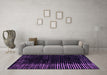 Machine Washable Abstract Purple Modern Area Rugs in a Living Room, wshabs4895pur