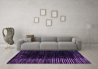 Machine Washable Abstract Purple Modern Rug, wshabs4895pur