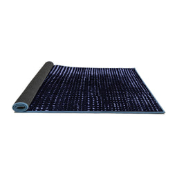 Sideview of Abstract Blue Modern Rug, abs4895blu