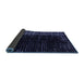 Sideview of Abstract Blue Modern Rug, abs4895blu