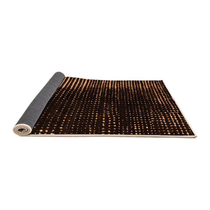 Sideview of Abstract Orange Modern Rug, abs4895org