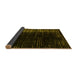 Sideview of Abstract Yellow Modern Rug, abs4895yw