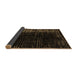 Sideview of Abstract Brown Modern Rug, abs4895brn