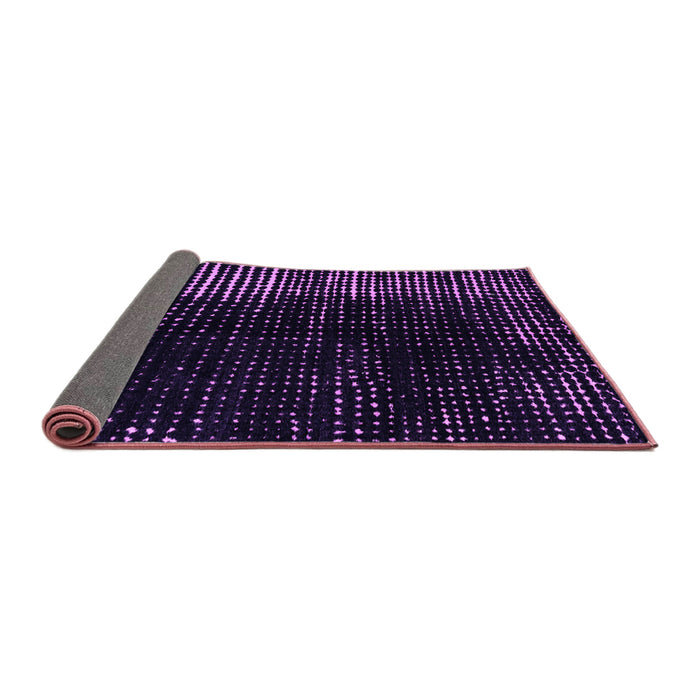 Sideview of Abstract Purple Modern Rug, abs4895pur