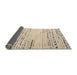 Sideview of Abstract Brown Solid Rug, abs4896