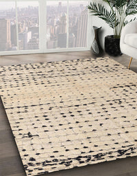 Abstract Brown Solid Rug, abs4896