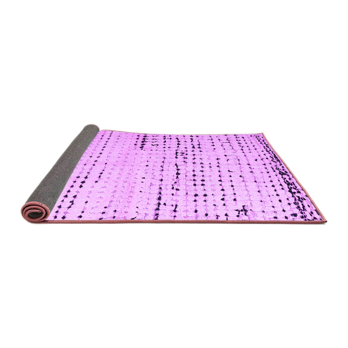 Sideview of Solid Purple Modern Rug, abs4896pur