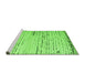 Sideview of Machine Washable Solid Green Modern Area Rugs, wshabs4896grn